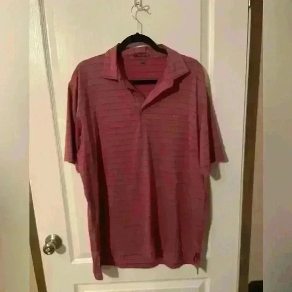 Peter Millar‎ summer collection mauve striped polo size large - Picture 1 of 4